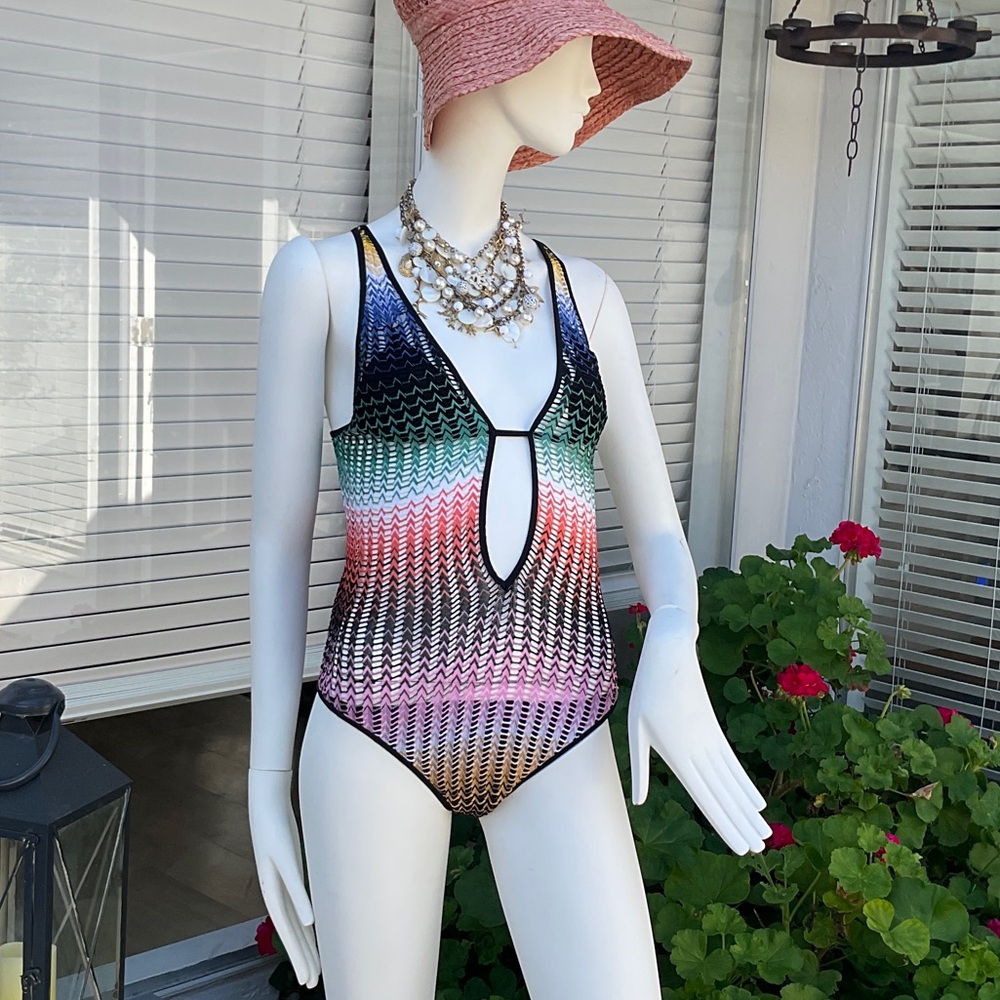 Missoni Gradient Knit One Piece Swimsuit